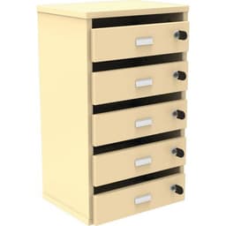 Meuble Octet courrier avec portes boites aux lettres Beige - Manutan Expert - Image principale