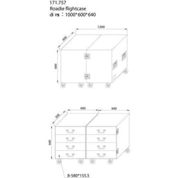 Flightcase avec 8 tiroirs PD-FA4 - Image 2
