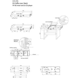 Flightcase 19" 8U PD-FC3 mixeur et 2 lecteurs CD 8U - Image 4
