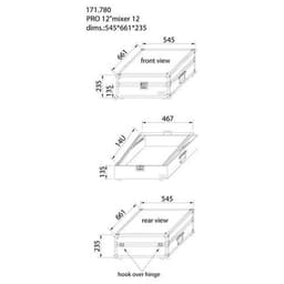 Flightcase 19" PD-FU12 pour table de mixage - Image 3