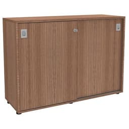 Armoire portes coulissantes largeur 120 cm hauteur 86 cm Noyer - Image principale