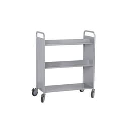 Chariot à livres double face, 4 tablettes inclinées - Image principale