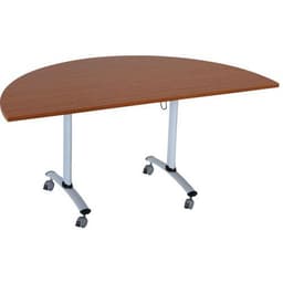 Table demi-lune plateau mélaminé pivotant Axe - Manutan Expert - Image 10