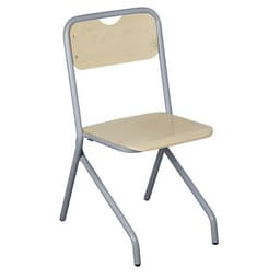 Chaise Access - 4 pieds appui sur table  T3 unite 1023 jaune - Image 3