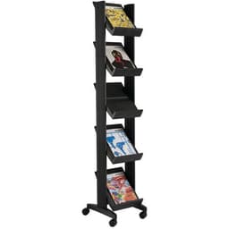 Présentoir mobile Eco triple face coloris anthracite/gris - Image 7