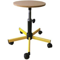 Tabouret assise bois réglable manuellement - Image principale