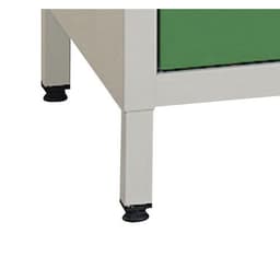 Lot de 4 pieds pour armoire casiers non visitable Gamma - Manutan Expert - Image principale