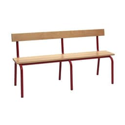 Banc maternelle avec dossier longueur 120 cm - Image 2