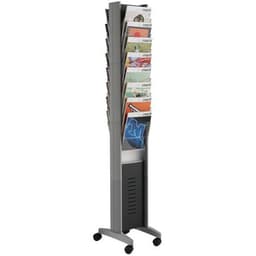 Présentoir mobile Epi 16 cases coloris alu - Image principale
