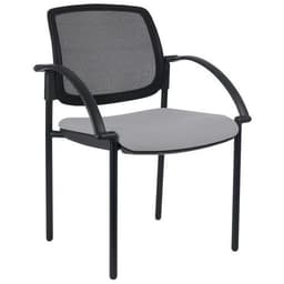 Lot de 2 fauteuils visiteurs Ritz dossier résille noir - Manutan Expert - Image principale