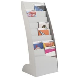 Présentoir Courbo sur pied 8 cases coloris gris - Image principale