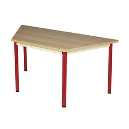 Table fixe Chloé plateau hêtre 4 pieds trapèze - Mobidecor - Image principale