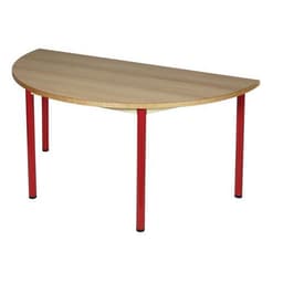 Table fixe Chloé plateau hêtre 4 pieds demi-lune - Mobidecor - Image principale