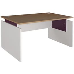 Pack bureau droit Linéo Chêne + caisson mobile Simmob - Image 7