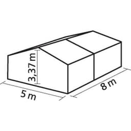 PACK Tente Recept 5 x 8 m 40  mixte - Image 5