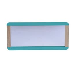 Miroir Lili 120 x 60 cm coloris hêtre/bleu turquoise - Image principale