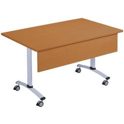 Table rectangulaire mélaminé avec voile de fond pivotant Axe Manutan Expert - Image 19