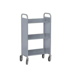 Chariot à livres simple face, 3 tablettes inclinées - Image principale