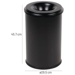Poubelle antifeu Manutan - 20 L à 110 L - Noir ou Gris - Manutan Expert - Image 9