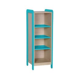 Meuble 1 colonne 4 niches Lili hauteur 137 cm coloris bleu turquoise - Image principale