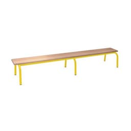 Banc maternelle sans dossier longueur 200 cm - Image principale