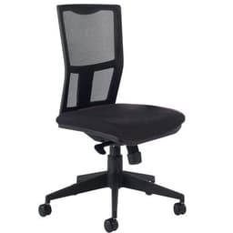Chaise de bureau Ritz contact synchrone assise tissu coloris noir - Image principale