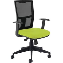 Fauteuil Ritz accoudoir fixe dossier résille noire - Manutan Expert - Image principale