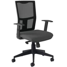 Fauteuil de bureau Ritz accoudoirs réglables assise tissu coloris gris - Image principale