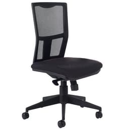 Chaise de bureau Ritz contact synchrone dossier résille coloris noir - Image principale