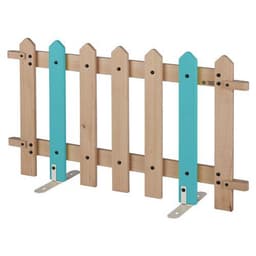 Barrière 7 lattes support montant coloris bleu turquoise - Image principale