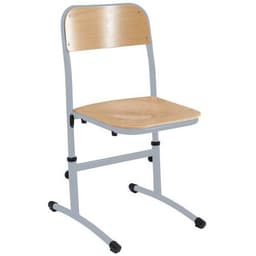 Lot de 2 chaises Nila II hauteur réglable piètement gris - Image principale