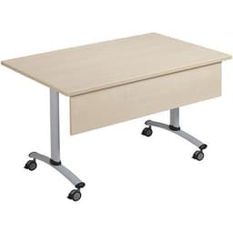 Table rectangulaire mélaminé avec voile de fond pivotant Axe Manutan Expert - Image 16