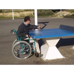 Table de tennis de table  Résitec 60 mm sécuri Plateau bleu - Image 3