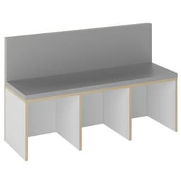 Banquette droite Filos assise mousse grise - Image principale