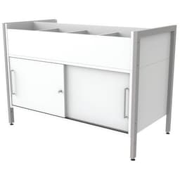 Bac albums/BD Ellipse structure tube avec stockage portes coulissantes - Image principale