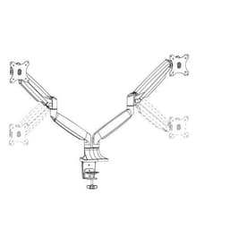 Support de bureau pour 2 écrans informatique, à serrer - Neomounts - Image 2