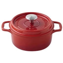 Cocotte en fonte ronde 22 cm -INVICTA- Rubis - Image principale
