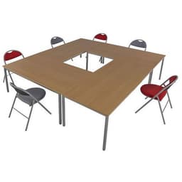Table de réunion Universalis Rectangulaire 70 et 80 cm - Image 16