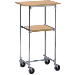 Table mobile chêne - 2 plateaux - Capacité 50 à 100 kg - Image 2