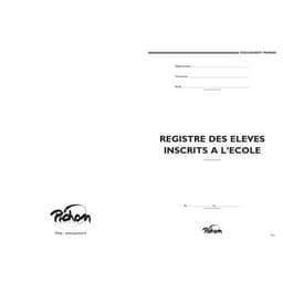 Registre matricule 200 élèves 21x29.7 cm 48 pages réf P12 - Image principale