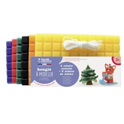 Paquet de 6 plaques de bougies 1300 g à modeler avec 8 mèches - Image principale