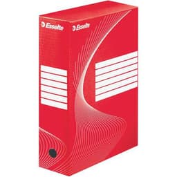 Lot de 25 Boîte archives Esselte Boxy Vivida, 100 mm, rouge - Image principale
