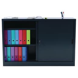 Armoire à monter porte coulissante - Basse - L 160 cm - Manutan Expert - Image 11