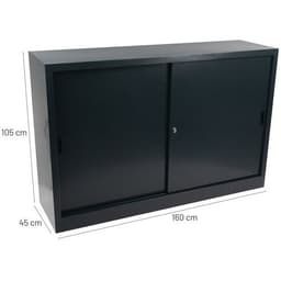 Armoire à monter porte coulissante - Basse - L 160 cm - Manutan Expert - Image 10