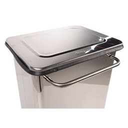Conteneur mobile à pédale anti-feu inox brillant 70 L - Manutan - Image 4
