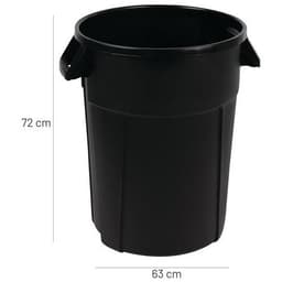 Conteneur rond - Noir - Manutan Expert - Image 3