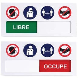 Plaque de porte « LIBRE - OCCUPÉ » - Image 2