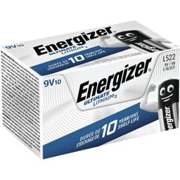 10 Pile Ultimate Lithium - 9V - Lot de 10 - Energizer - Image principale