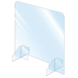 Ecran de protection avec passe document 90 x 65 cm - Image principale