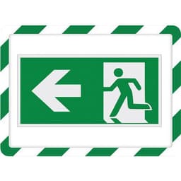 Lot de 2 cadre magneto securite magnetique A4 vert/blanc - Image 2